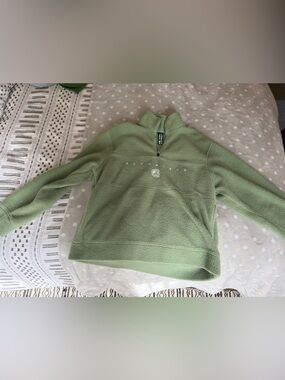 Alphalete Women's Sage Green Half-Zip Fleece Pullover